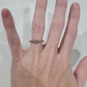 Mignon Faget Halo Ring Rose Gold